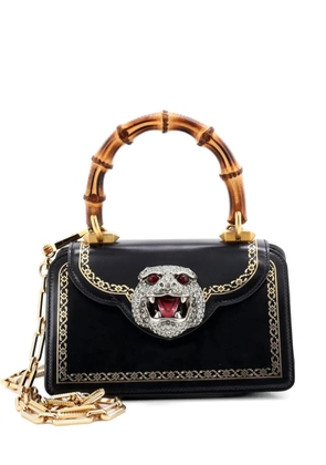 Gucci Pre-Owned Thiara Top Handle Bag Frame Print Leather Small satchel - Black