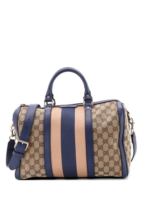 Gucci Pre-Owned Vintage Web Boston Bag GG Canvas Medium satchel - Multicolour