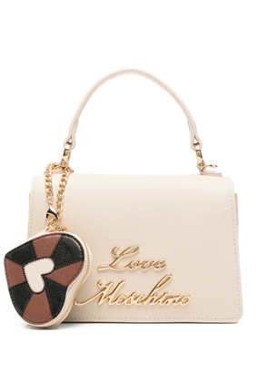 Love Moschino heart-charm tote bag - Neutrals