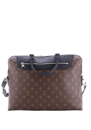 Louis Vuitton Pre-Owned Porte-Documents Jour NM Bag Macassar Monogram Canvas business bag - Black
