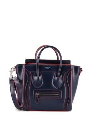 Celine Pre-Owned Luggage Bag Smooth Leather Nano crossbody bag - Blue