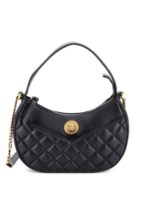 Versace Pre-Owned Medusa Half Moon Bag Quilted Leather shoulder bag - Black