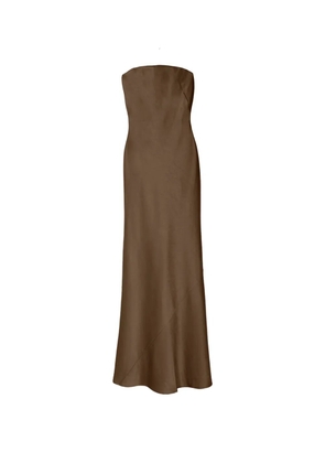 Alejandra Alonso Rojas open back bustier maxi dress - Green