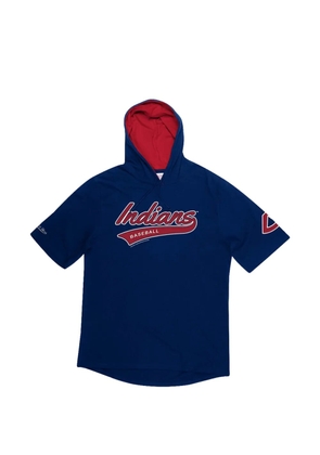 Mitchell & Ness short-sleeves hooded sweatshirt - Blue