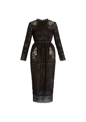 ERDEM lace beaded dress - Black