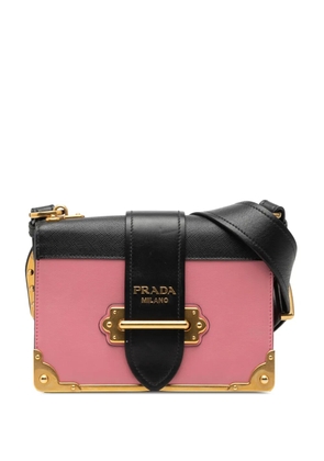 Prada Pre-Owned 2013-2026 Saffiano Trimmed City Calf Cahier crossbody bag - Pink