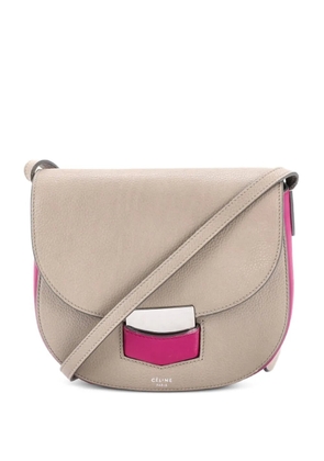 Celine Pre-Owned Trotteur Grainy Leather Small crossbody bag - Neutrals