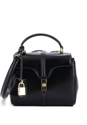 Celine Pre-Owned 16 Top Handle Bag Smooth Calfskin Mini satchel - Black