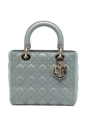 Christian Dior Pre-Owned 2020 Medium Lambskin Cannage Lady Dior satchel - Grey