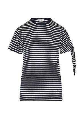 JW Anderson striped tie-sleeve T-shirt - Blue