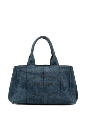 Prada Pre-Owned 2013-2026 Denim Canapa Logo satchel - Blue