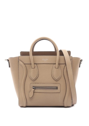 Celine Pre-Owned 2010-2026 Nano Leather Luggage Tote satchel - Brown