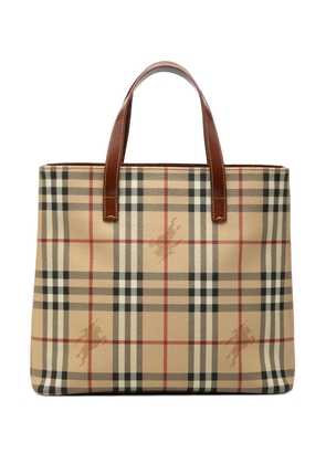 Burberry Pre-Owned 2000-2017 Haymarket Check Coated Canvas tote bag - Brown