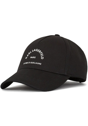 Karl Lagerfeld Rue St-Guillaume baseball cap - Black