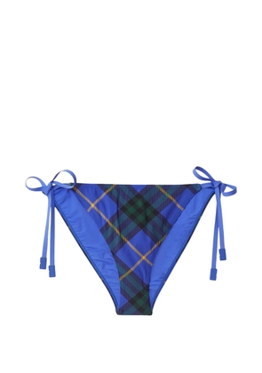 Burberry checked bikini briefs - Blue