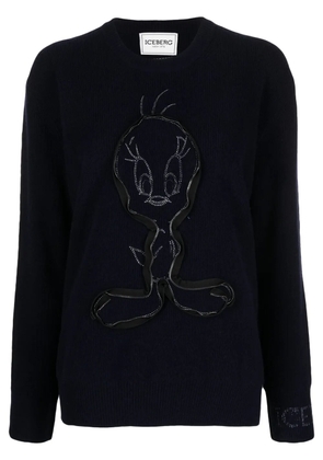 Iceberg x Looney Tunes virgin-wool jumper - Blue