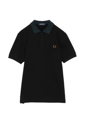 Fred Perry Black Watch Tartan embroidered polo shirt