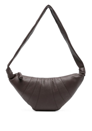 LEMAIRE medium Croissant leather bag - Brown