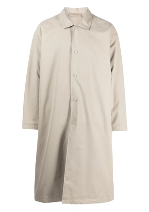 FEAR OF GOD ESSENTIALS twill-weave single-breasted coat - Green