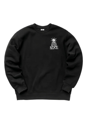 Nike embroidered-logo sweater - Black