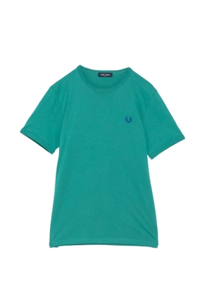 Fred Perry logo-embroidered round neck T-shirt - Blue