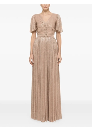 NISSA sequin-applique maxi dress - Neutrals