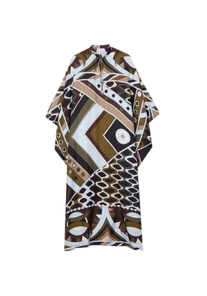 PUCCI Vivara-print silk kaftan - Brown