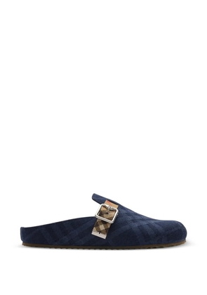 Burberry Check denim Urchin clogs - Blue