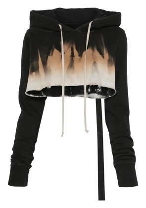 Rick Owens DRKSHDW cropped hoodie - Black