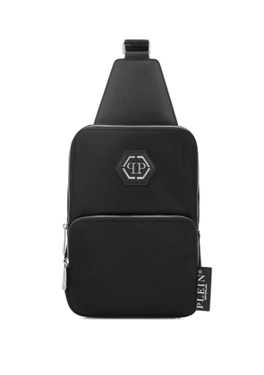 Philipp Plein logo-plaque cross body bag - Black