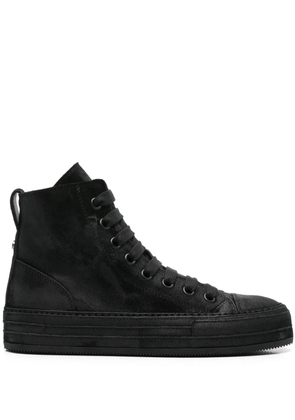 Ann Demeulemeester coated-finish sneakers - Black