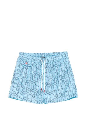 Kiton drawstring pocket swim shorts - Blue