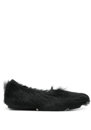 Eckhaus Latta leather ballerina shoes - Black