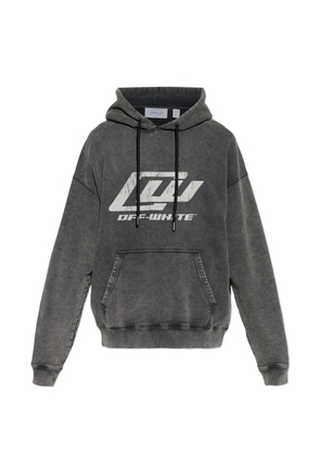 Off-White logo-printed hoodie - Grey