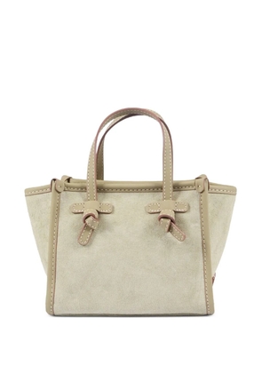GIANNI CHIARINI knot-detail leather shoulder bag - Neutrals