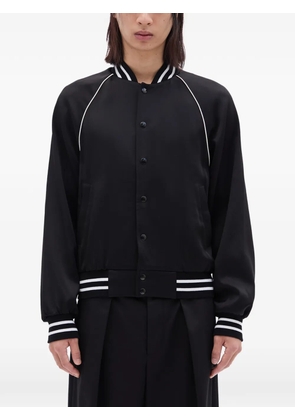 Ann Demeulemeester Esko embroidery-detail bomber jacket - Black