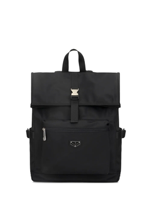 Philipp Plein logo-plaque backpack - Black