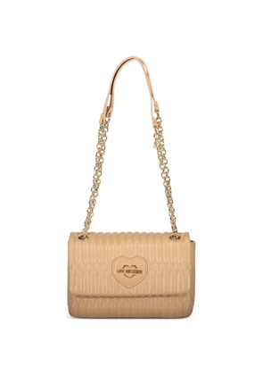 Love Moschino Quilted heart shoulder bag - Neutrals