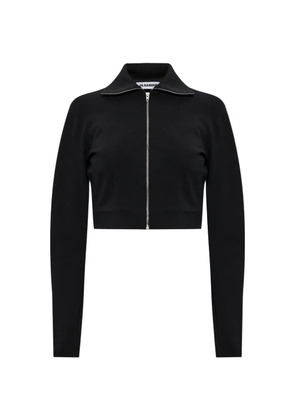 Jil Sander zip-up cropped jacket - Black