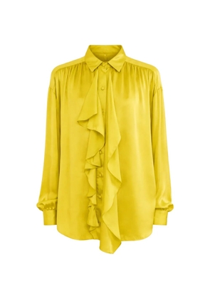 Ulla Johnson Gesture ruffled button shirt - Yellow