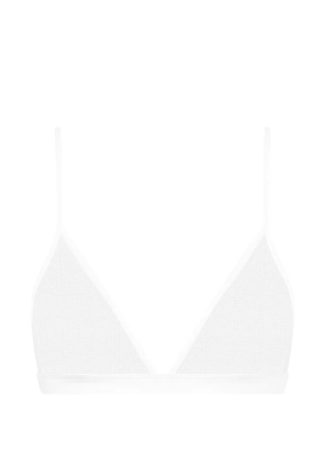 Maison Close Pure Tentation triangle mesh bra - White