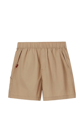 CHOCOOLATE logo-patch shorts - Neutrals