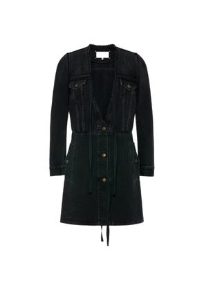 Maison Margiela V-neck flap-pockets mini dress - Black