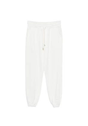 Eleventy drawstring panelled sweatpants - White