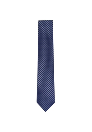 Brioni patterned spring tie - Blue