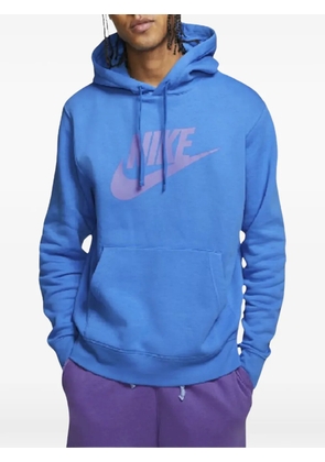 Nike logo-print hoodie - Blue