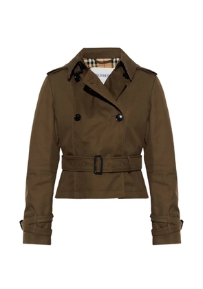 Burberry Swarby belt buttoned jacket - Green