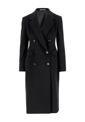 Tagliatore double-breasted cashmere coat - Black