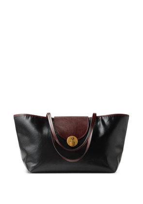 Versace gold tone hardware tote bag - Black