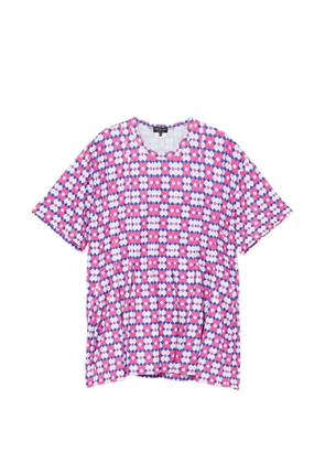 Comme des Garçons Homme Plus geometric-print T-shirt - Pink